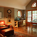 architect designed cottage addition - lake muskoka - well lit home office