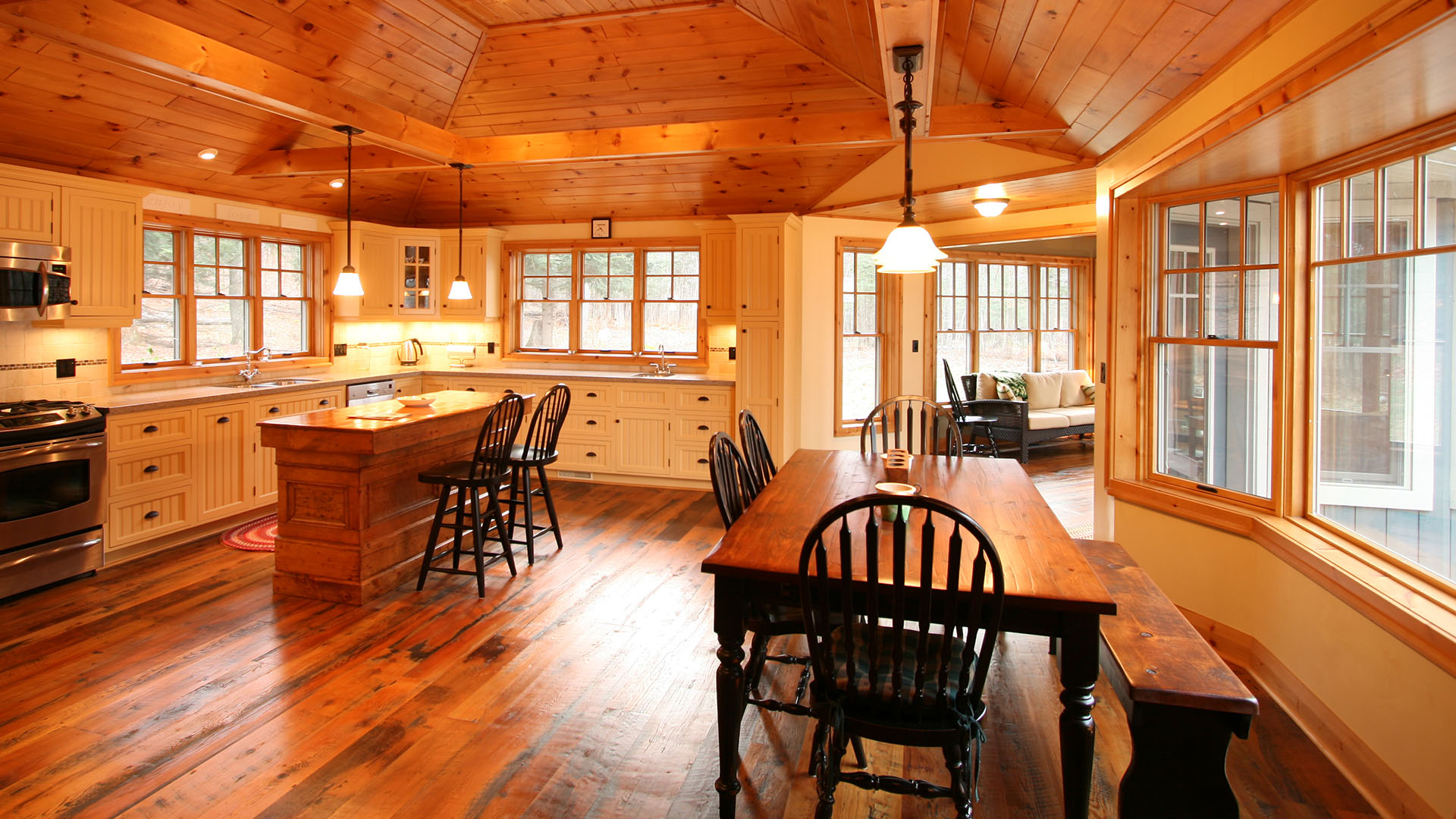 architect designed cottage - lake of bays muskoka - kitchen & eating
