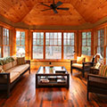 architect designed cottage - lake of bays muskoka - sunroom